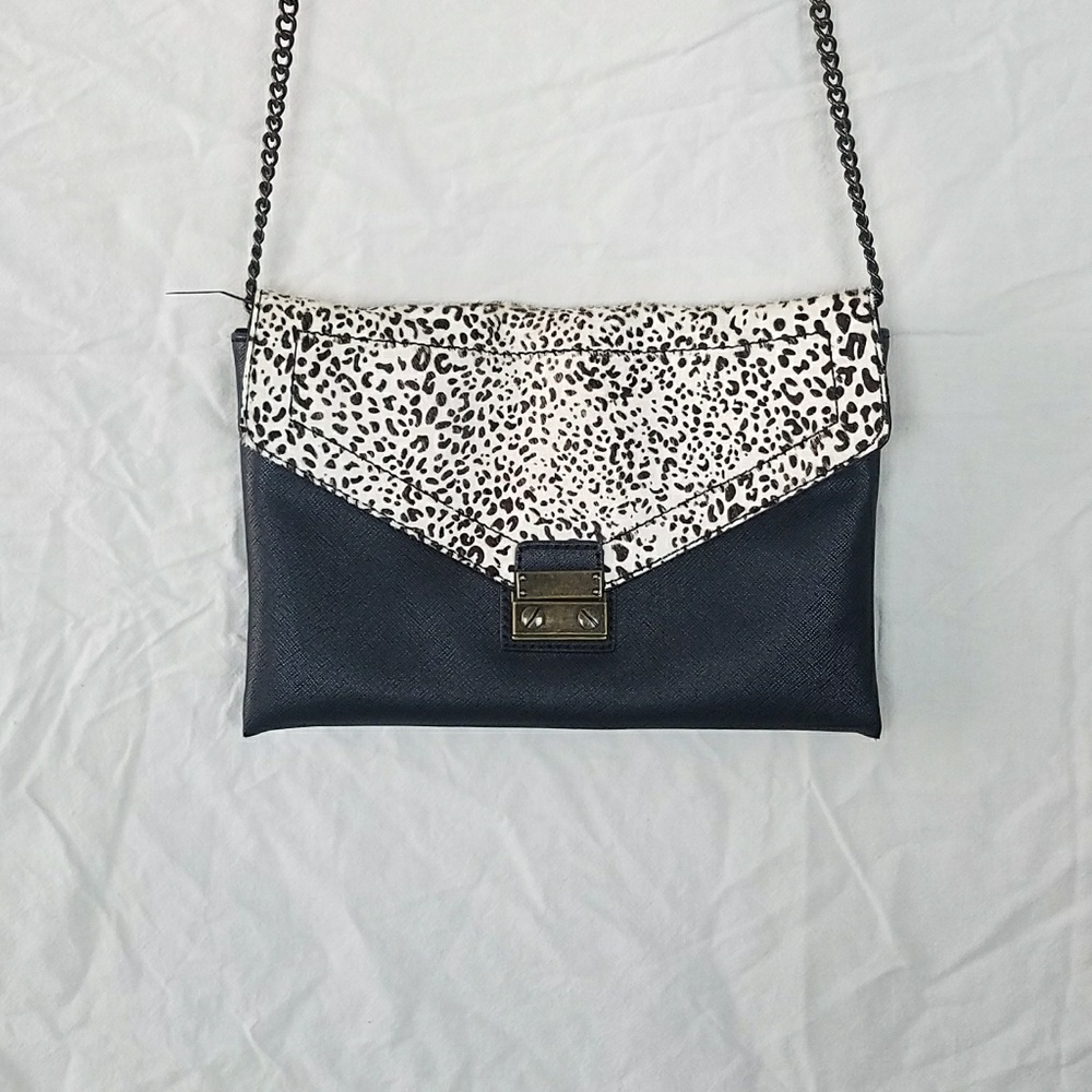 J.crew Calf Hair Flap over clutch
